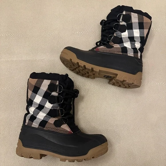 Burberry Kids Nova Check boots - Picture 5 of 11